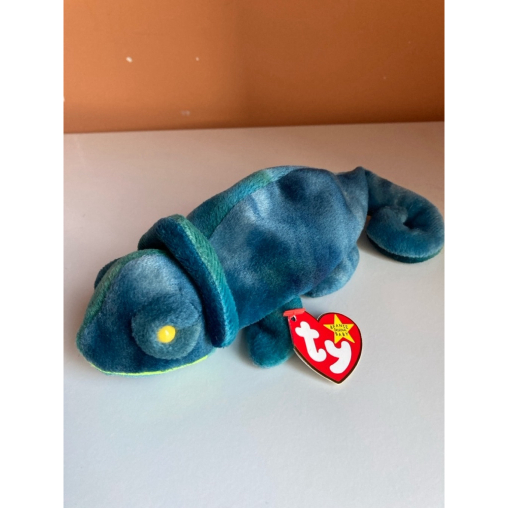 Ty Beanie Baby Rainbow Chameleon Plush Toy
